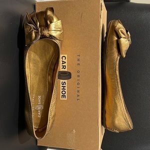 The Original Car Shoe Flats in Copper. Size 38